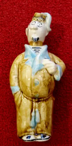  Porzellan,Flasche,Schlafrock,grotesk flask bottle decanter modernist Nippes .