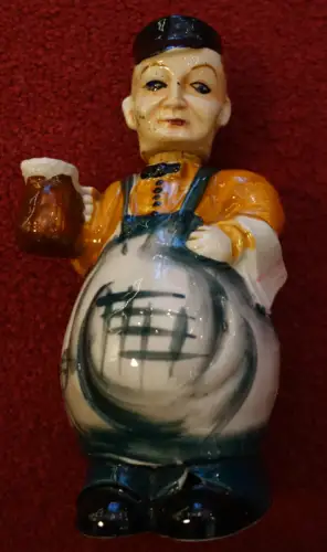  Porzellan,Flasche,Kellner,grotesk flask bottle decanter modernist Nippes .