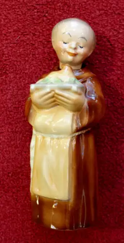  Porzellan,Flasche,Mönch,grotesk flask bottle decanter modernist Nippes .