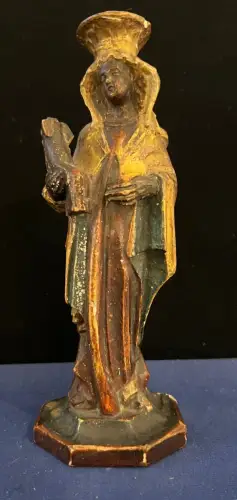 Hl. Maria u. Jesuskind,Holz, polychrom, 18. Jhdt. H:18,0 cm,Kopf Jesuskind fehlt