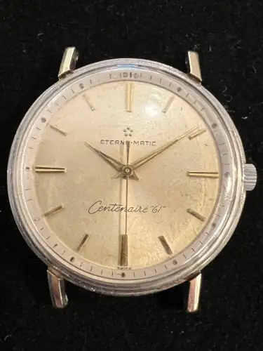 Armbanduhr, Herren, Eterna Matic, Centenaire 1961, Ø 35 mm , Lünette fehlt,