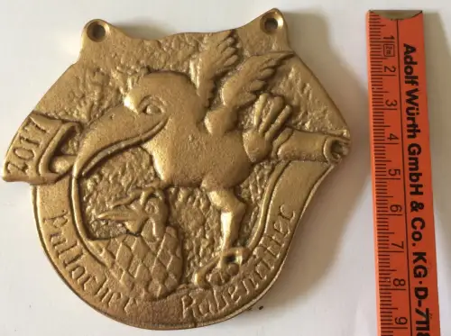 Pullacher Rabenritter – Faschingsorden/-plakette 2017 aus Bronzeguss