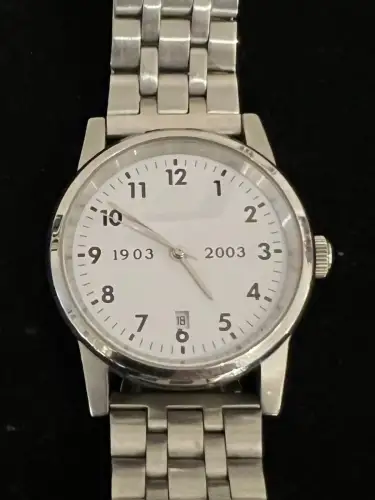 Armbanduhr, Herren, Quarz, Jubiläumsuhr, 1903-2003,