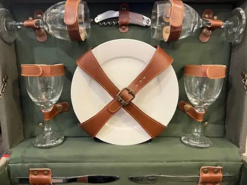 Koffer, Picknickkoffer, Hyde Park, 46 x 31 x 20 cm, Siehe Fotos und Beschreibung