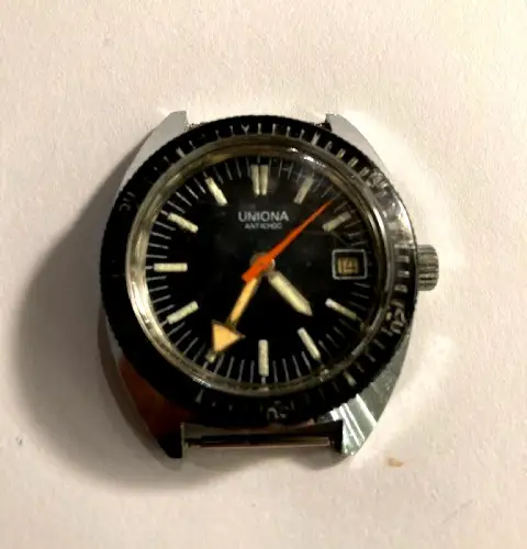 Armbanduhr,UNIONA,Antichoc, Stahl , ohne Armband