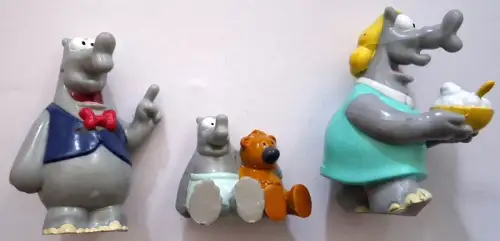 Ottifanten-Familie: Renate, Paul und Bruno Bommel