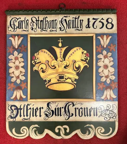 Wirtshausschild, Tafel, Sperrholz, handbemalt, Deko, 45cm x  53cm, S. Fotos