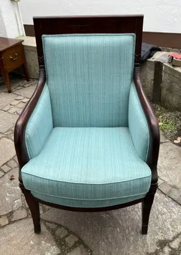 Möbel, Sessel, Biedermeiersessel, um 1820, Mahagoni