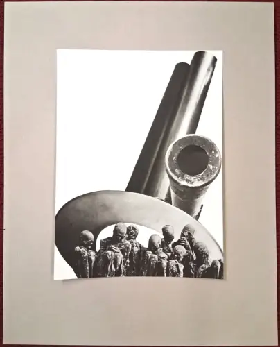 Schwarzweiß-Antikriegs-Photomontage von Anton Stankowski, 1927, signiert