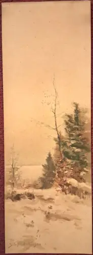 Aquarell ohne Titel von Sophie de Niederhausern, signiert