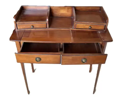 Möbel, Damen, Schreibtisch, England, Mahagoni, mit Schubladen, 19. Jahrhundert