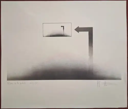 Kunstdruck "Welcome to the outside“, signiert, 131/250