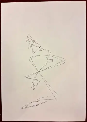 Zeichnung ohne Titel von Mark Noë, 1973