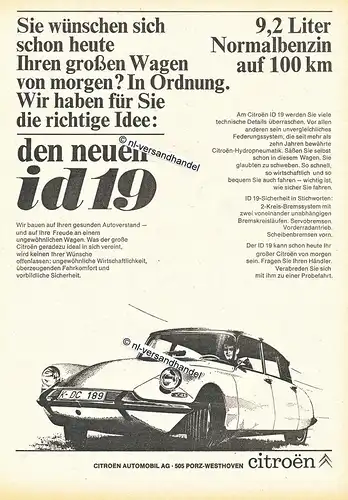 Citroen-ID19-1966-Reklame-Werbung-genuine Advertising -nl-Versandhandel 