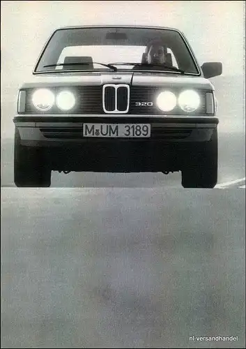 BMW-320-6 ZYLINDER-1981-Reklame-Werbung-genuine Ad-La publicité-nl-Versandhandel