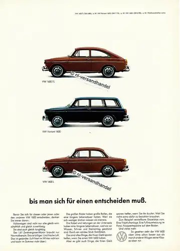 VW-1600-1967-Reklame-Werbung-genuine Advertising-nl-Versandhandel