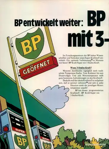 BP-3 STUFEN-1971-Reklame-Werbung-genuine Ad-La publicité-nl-Versandhandel