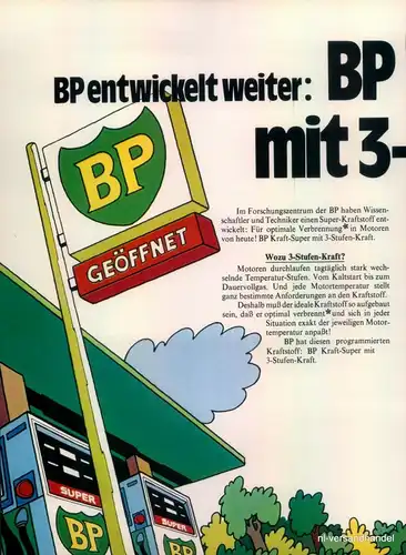BP-SUPER-1971-Reklame-Werbung-genuine Ad-La publicité-nl-Versandhandel