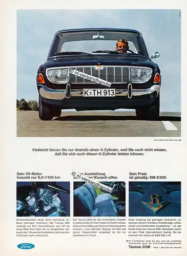 Ford-20M-1967-Reklame-Werbung-genuine Advertising-nl-Versandhandel 
