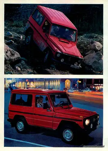 MERCEDES BENZ-G KLASSE-1981-Reklame-Werbung-genuine Ad-La publicité-nl-Versand