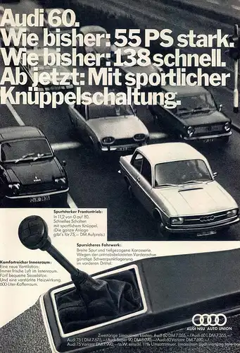 Audi-60-1969-Reklame-Werbung-vintage print ad-Vintage Publicidad