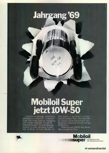 MOBILOIL-6 VISCO-1968-Reklame-Werbung-genuine Advert-La publicité-nl-Versand