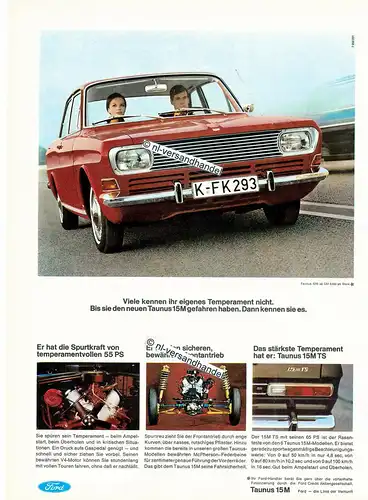 Ford-15M-1967-Reklame-Werbung-genuine Advertising -nl-Versandhandel 