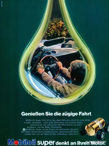 MOBILOIL-ZÜGIG-1971-Reklame-Werbung-genuine Advert-La publicité-nl-Versandhandel
