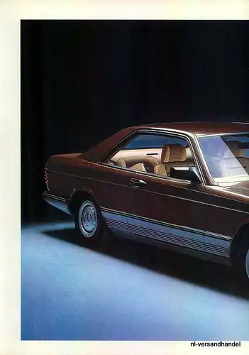 MERCEDES BENZ-500-SEC-1981-Reklame-Werbung-genuine Ad-La publicité-nl-Versand