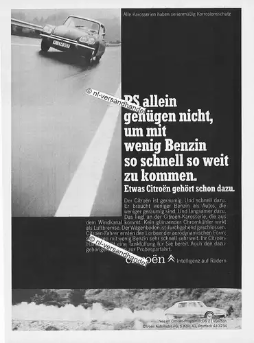 Citroen-DS-1969-Reklame-Werbung-genuine Advertising - nl-Versandhandel
