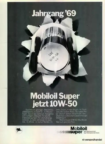 MOBILOIL-HAARGENAU-1968-Reklame-Werbung-genuine Advert-La publicité-nl-Versand