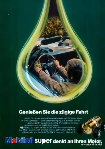 MOBILOIL-FAHRT-1971-Reklame-Werbung-genuine Advert-La publicité-nl-Versandhandel