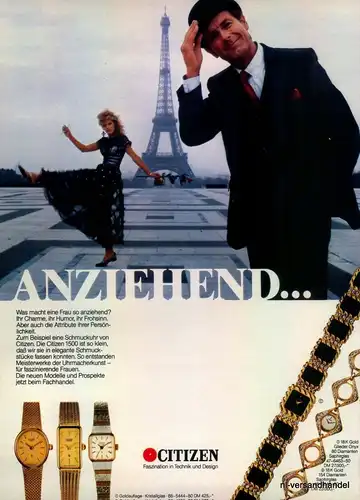 CITIZEN-1500-1981-Reklame-Werbung-genuine Advert-La publicité-nl-Versandhandel