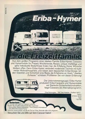 Hymer-Bedford-581-1977-Reklame-Werbung-vintage print ad-Vintage Publicidad