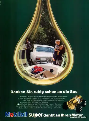 MOBILOIL-ARAL-1971-Reklame-Werbung-genuine Advert-La publicité-nl-Versandhandel