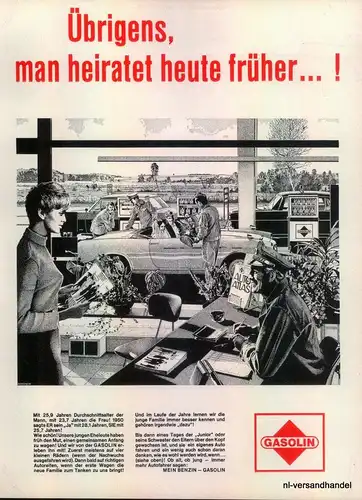 GASOLIN-FRÜHER-1968-Reklame-Werbung-genuine Advert-La publicité-nl-Versandhandel