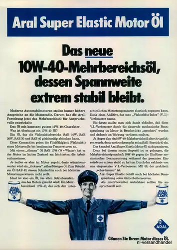 ARAL-MOTORÖL-1971-Reklame-Werbung-genuine Advert-La publicité-nl-Versandhandel