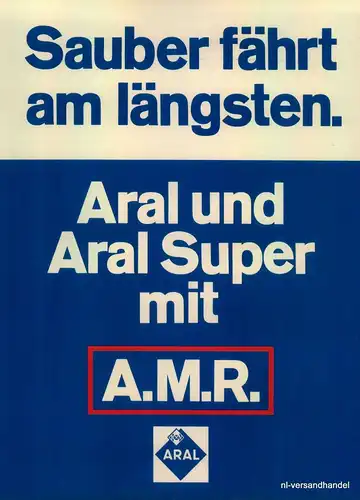 ARAL-A.M.R.-1971-Reklame-Werbung-genuine Advert-La publicité-nl-Versandhandel