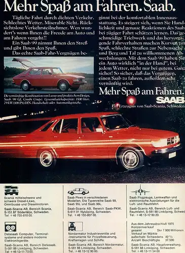 Saab-99 GL-Combi Coupe-1977-Reklame-Werbung-vintage print ad-Vintage Publicidad