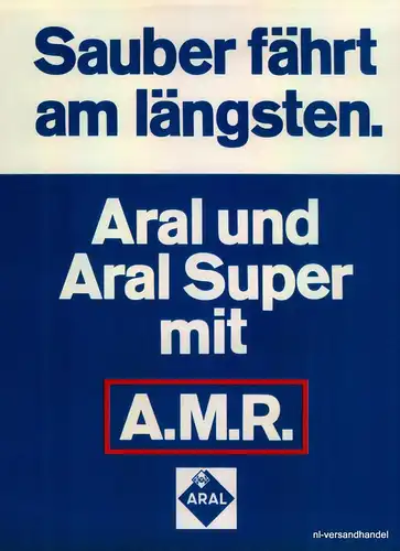 ARAL-AMR-1971-Reklame-Werbung-genuine Advert-La publicité-nl-Versandhandel