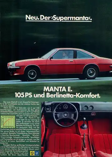 Opel-Manta-E-1977-Reklame-Werbung-vintage print ad-Vintage Publicidad