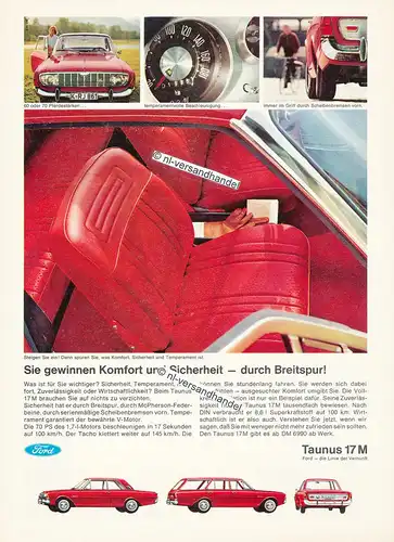 Ford-17M-Coupe-1966-Reklame-Werbung-genuine Advertising - nl-Versandhandel