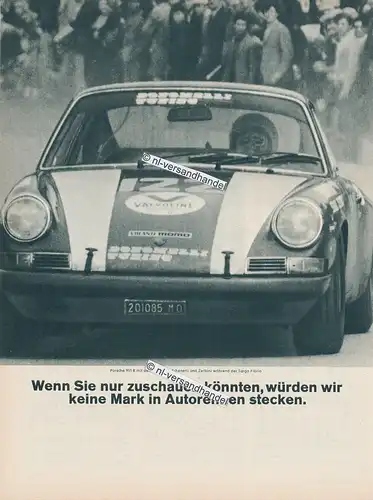 Porsche-911T-Coupe-1971-Reklame-Werbung-genuine Advertising - nl-Versandhandel