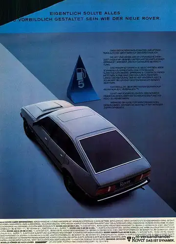 ROVER-2200-1981-Reklame-Werbung-genuine Advert-La publicité-nl-Versandhandel