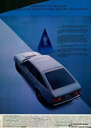 ROVER-2500-1981-Reklame-Werbung-genuine Advert-La publicité-nl-Versandhandel