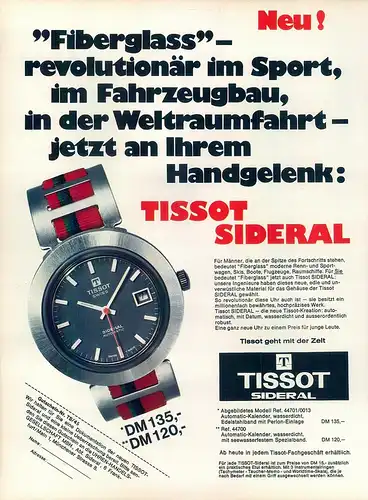 Tissot-Sideral-Auto-1969-Reklame-Werbung-genuineAdvertising-nl-Versandhandel