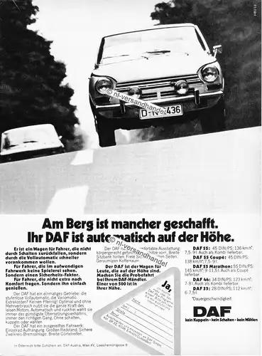 DAF-55-1972-Reklame-Werbung-genuine Advertising - nl-Versandhandel 