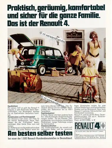Renault-R4-01-1971-Reklame-Werbung-genuine Advertising -nl-Versandhandel 