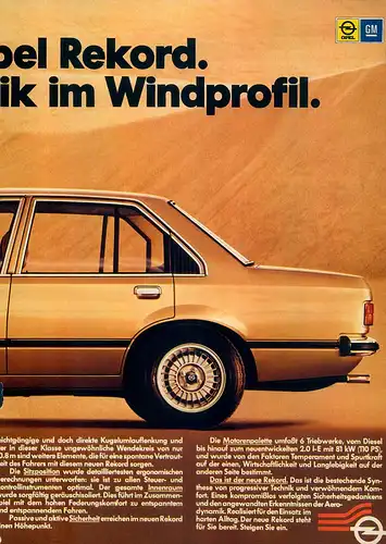 Opel-Rekord-1977-Reklame-Werbung-vintage print ad-Vintage Publicidad