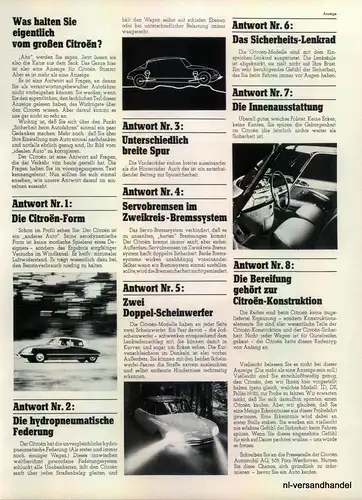 CITROEN-FEDERUNG-1968-Reklame-Werbung-genuine Advert-La publicité-nl-Versand